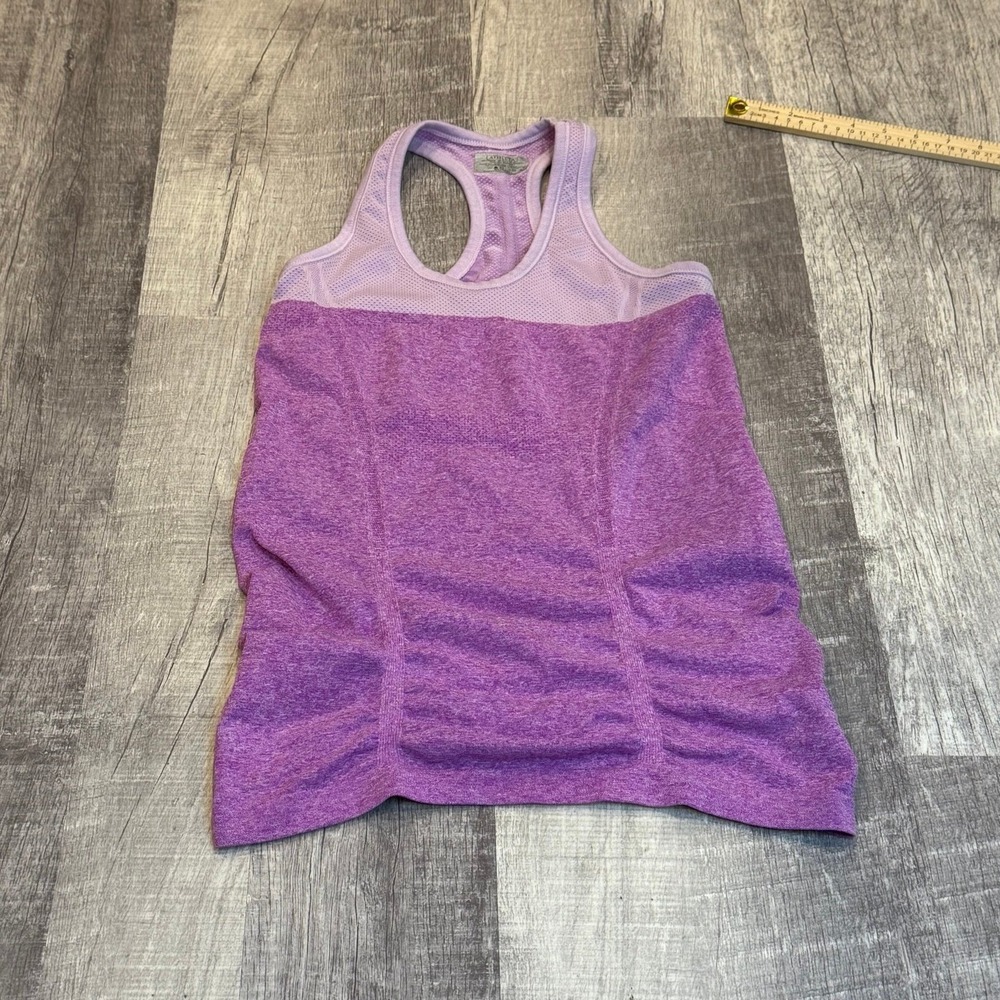 Athleta Fast‎ Track Ruched Sides Racer Back Tank Top Size Small